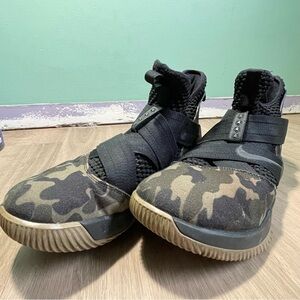 Black and Brown Camouflage Sneakers
